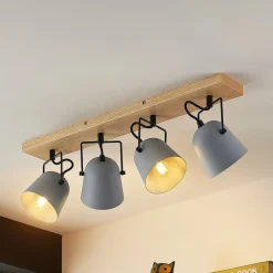 Lindby Spotlights > Adalin loftlampe, 4 lyskilder, grå