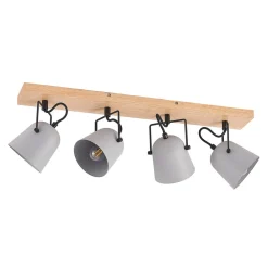 Lindby Spotlights > Adalin loftlampe, 4 lyskilder, grå