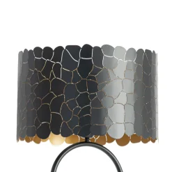Lindby Gulvlamper|Gulvlamper > Aralena gulvlampe, sort/guld, højde 143,5 cm