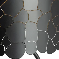 Lindby Gulvlamper|Gulvlamper > Aralena gulvlampe, sort/guld, højde 143,5 cm