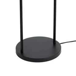 Lindby Gulvlamper|Gulvlamper > Aralena gulvlampe, sort/guld, højde 143,5 cm