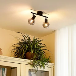 Gang|Loftlamper ^ Lindby Arna loftlampe, sort, 2 lyskilder
