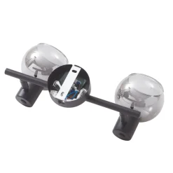 Gang|Loftlamper ^ Lindby Arna loftlampe, sort, 2 lyskilder