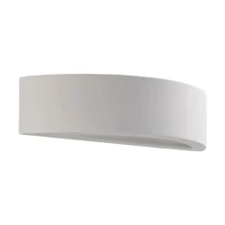 Lindby Gang|Pendellamper > Aurel LED-væglampe, gips, hvid, halvrund