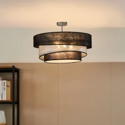 Lindby Loftlamper|Loftlamper > Ayvira loftlampe, sort, sølv