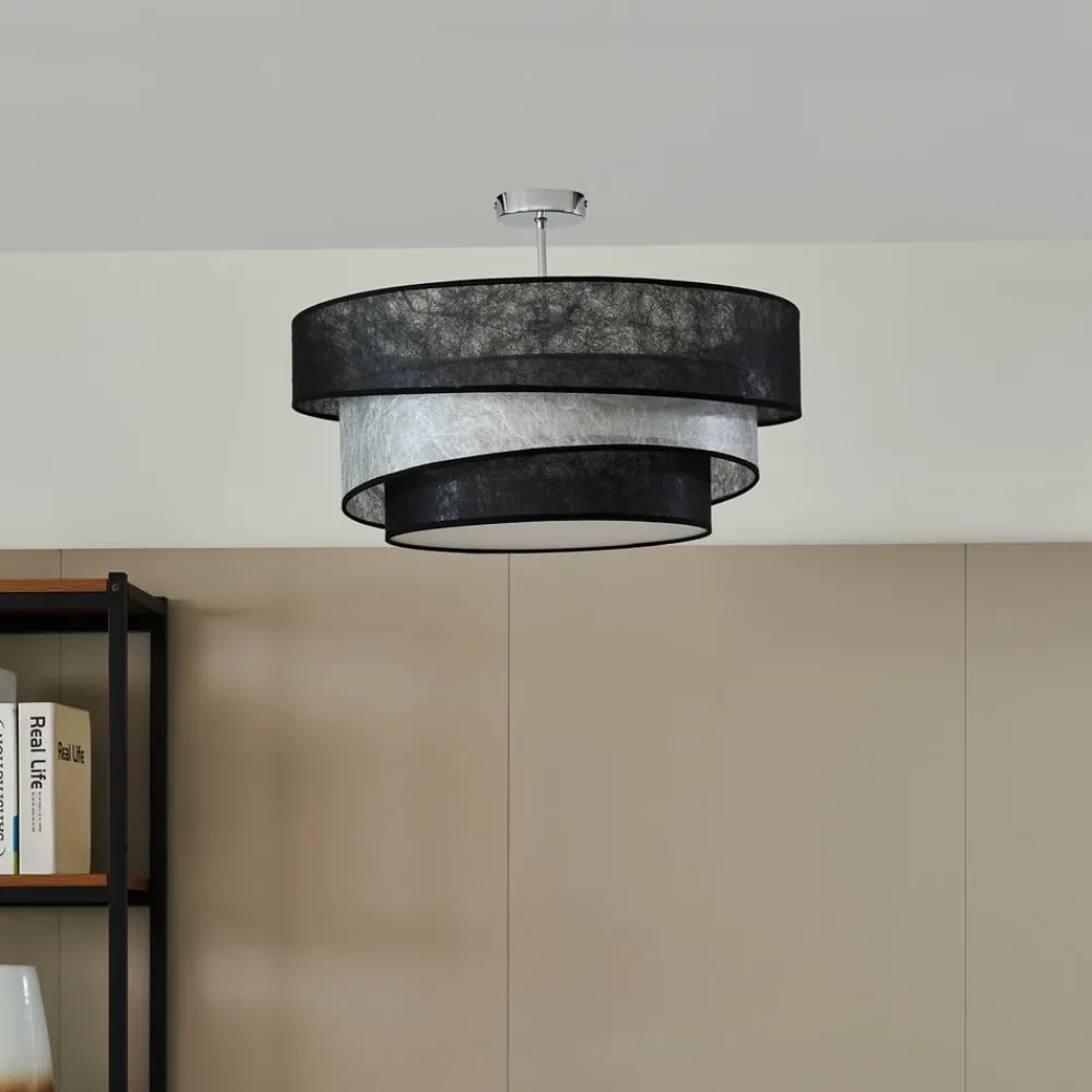 Lindby Loftlamper|Loftlamper > Ayvira loftlampe, sort, sølv
