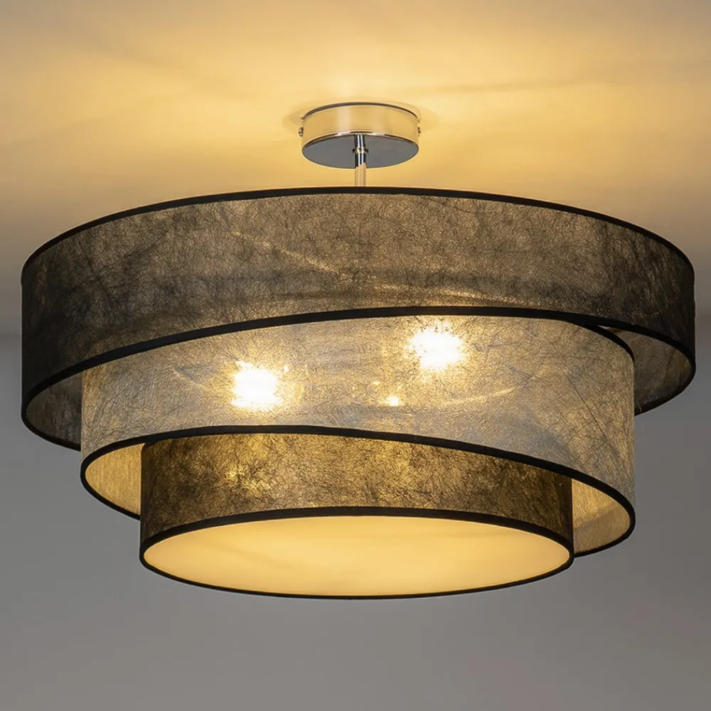 Lindby Loftlamper|Loftlamper > Ayvira loftlampe, sort, sølv