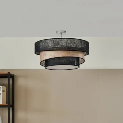 Lindby Loftlamper|Pendellamper > Ayvira loftlampe, sort, guld