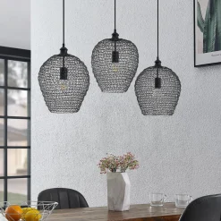 Lindby Pendellamper > Benja pendellampe, 3 lyskilder, sort