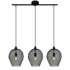 Lindby Pendellamper > Benja pendellampe, 3 lyskilder, sort