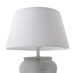 Lindby Pendellamper|Bordlamper > bordlampe Aelith, Ø 30 cm, hvid, keramik, E27