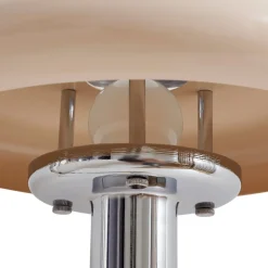 Pendellamper|Bordlamper ^ Lindby bordlampe Branford, retro, beige, metal/travertin