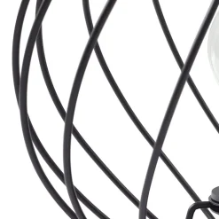 Lindby Bordlamper > bordlampe Danika, sort, metal, Ø 25 cm
