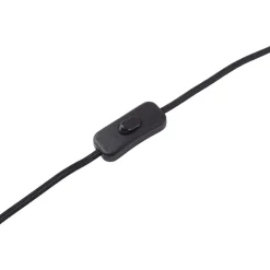 Lindby Bordlamper > bordlampe Danika, sort, metal, Ø 25 cm