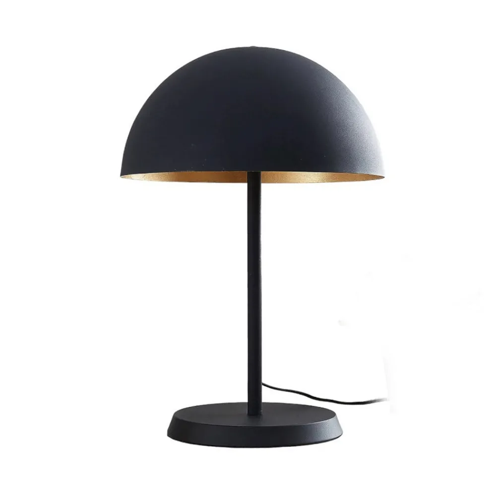 Lindby Bordlamper > bordlampe Idalene, højde 51 cm, sort, metal