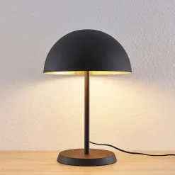 Lindby Bordlamper > bordlampe Idalene, højde 51 cm, sort, metal