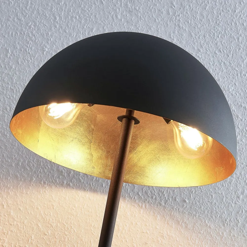 Lindby Bordlamper > bordlampe Idalene, højde 51 cm, sort, metal