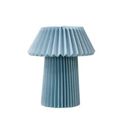 Lindby Bordlamper > bordlampe Magali, lyseblå, papir, Ø 34 cm, E14