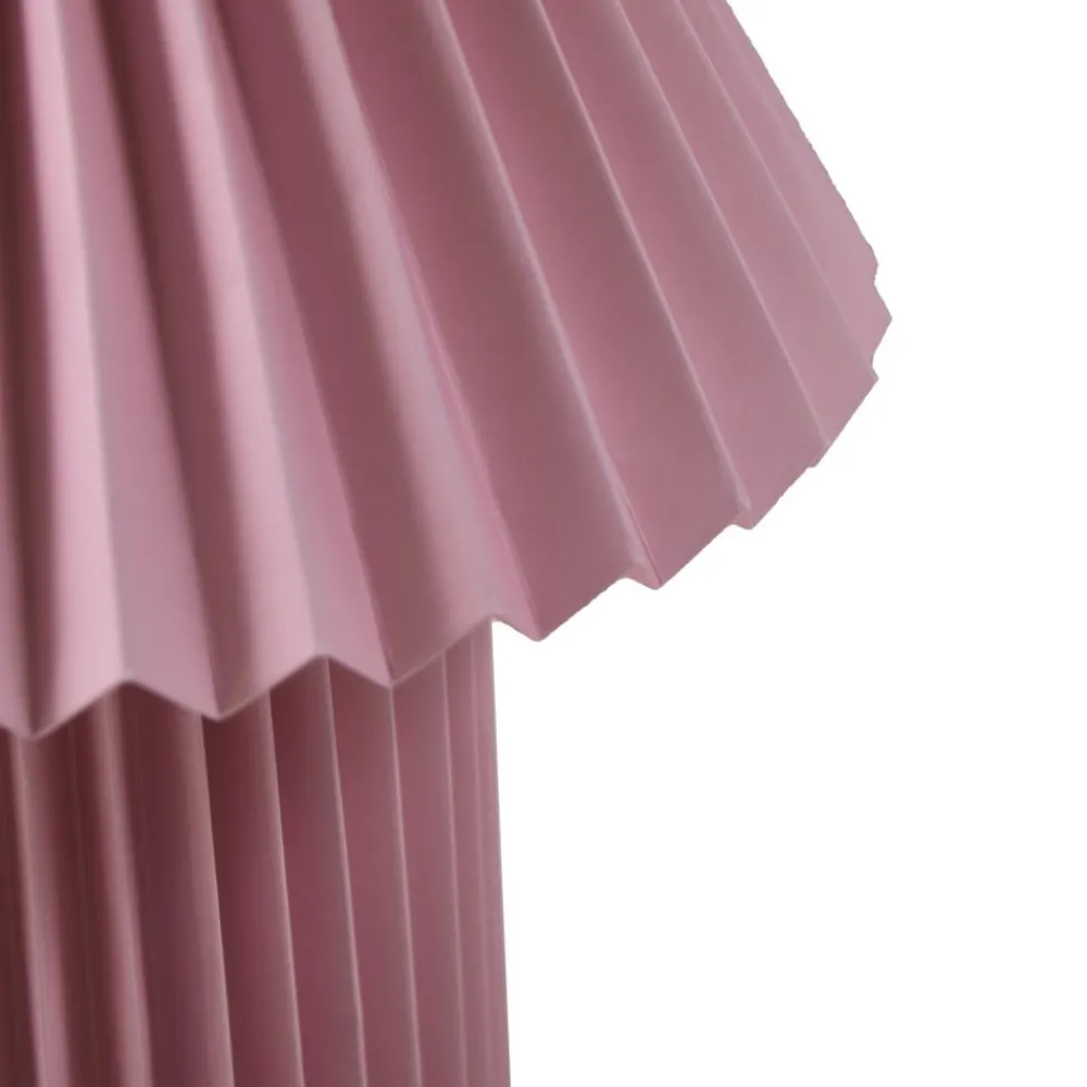 Bordlamper ^ Lindby bordlampe Magali, pink, papir, Ø 34 cm, E14