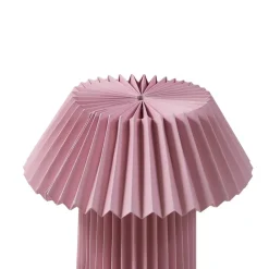 Bordlamper ^ Lindby bordlampe Magali, pink, papir, Ø 34 cm, E14