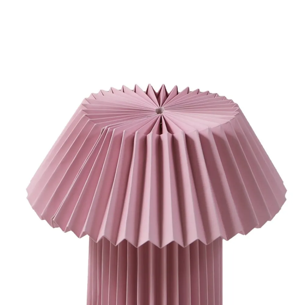 Bordlamper ^ Lindby bordlampe Magali, pink, papir, Ø 34 cm, E14