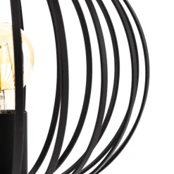 Bordlamper ^ Lindby bordlampe Maivi, sort, 25 cm, jern, bur