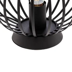 Bordlamper ^ Lindby bordlampe Maivi, sort, 25 cm, jern, bur