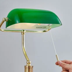 Lindby Arbejdsrum/Kontor|Pendellamper > bordlampe Milenka, messing, højde 39 cm, metal