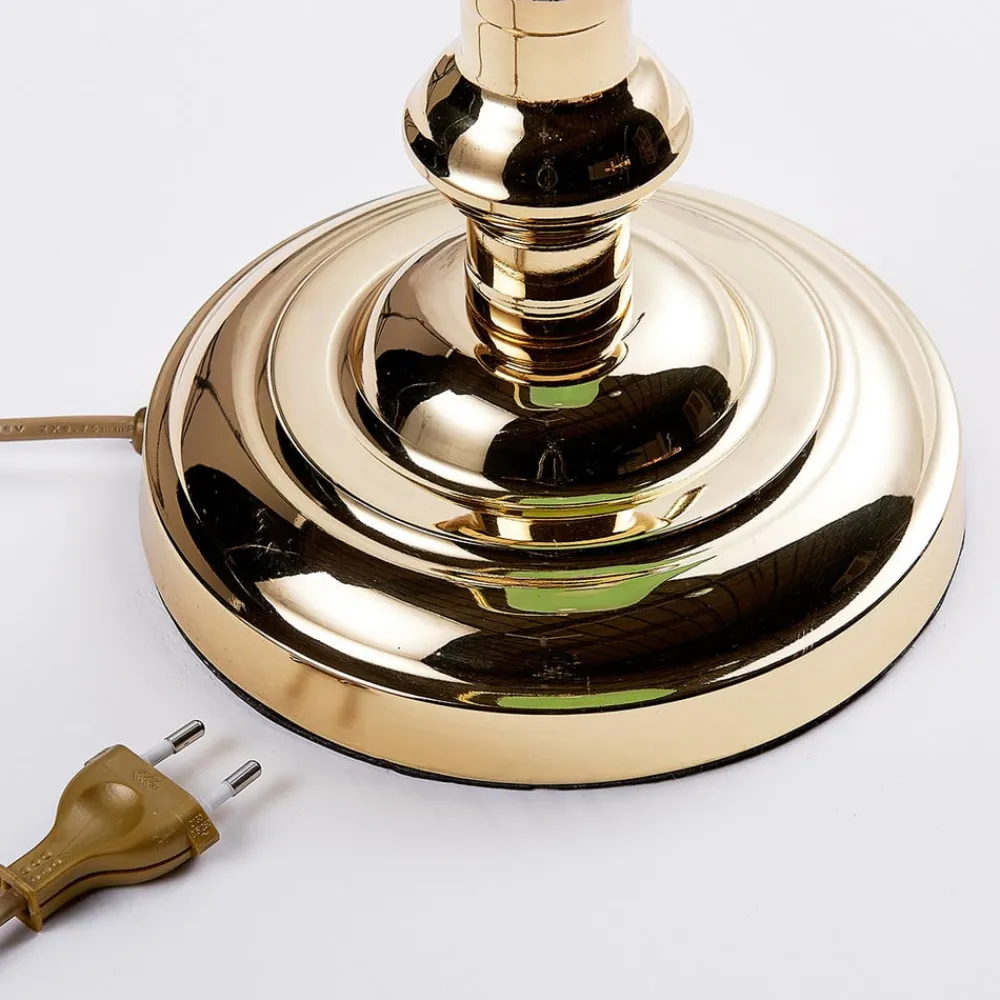 Lindby Arbejdsrum/Kontor|Pendellamper > bordlampe Milenka, messing, højde 39 cm, metal