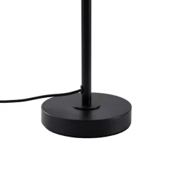 Lindby Bordlamper > bordlampe Nerys, sort, bambus, Ø 28 cm