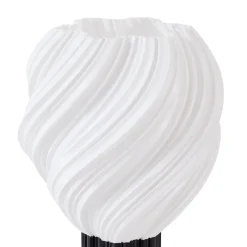Lindby Bordlamper > bordlampe Nuvia, højde 39,1 cm, hvid, 3D-print