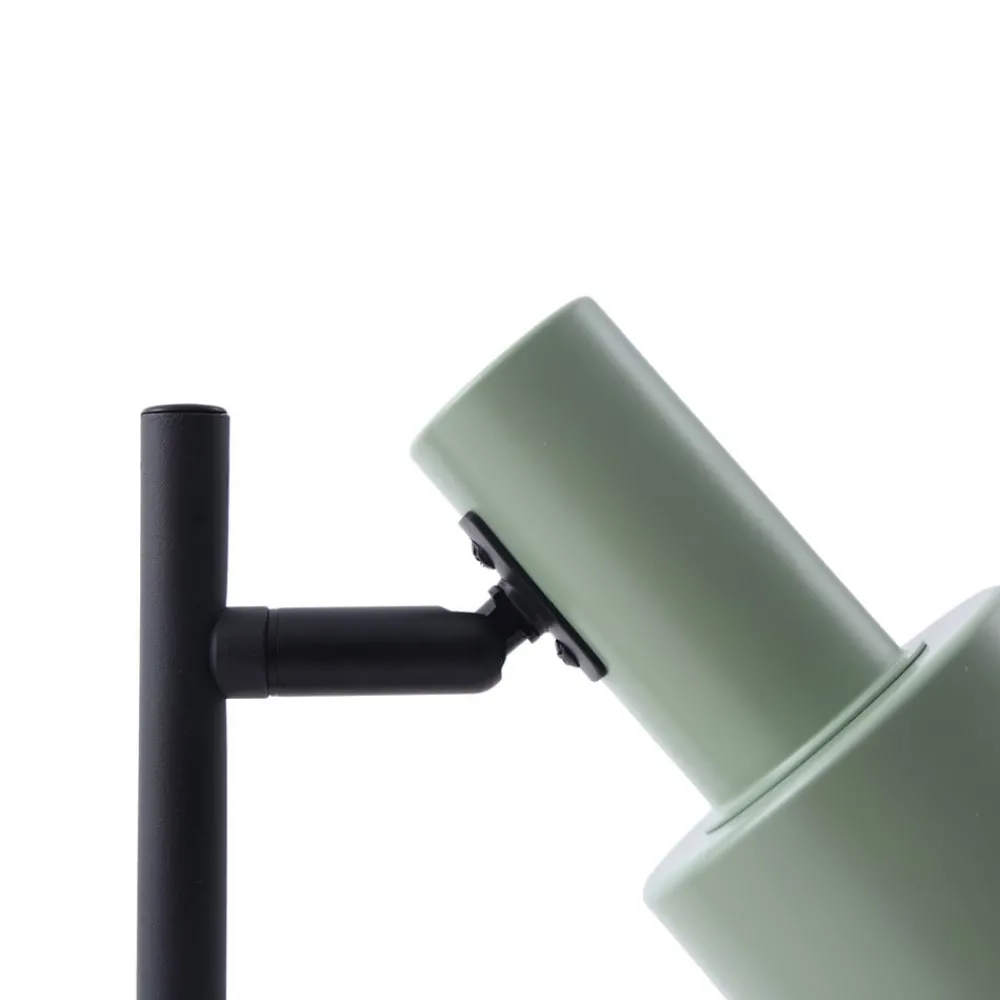 Lindby Bordlamper > bordlampe Ovelia, grøn/sort, metal, E27