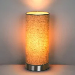 Lindby Gang|Pendellamper > bordlampe Ronja, højde 26 cm, cremefarvet, tekstil