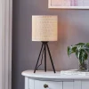 Bordlamper ^ Lindby bordlampe Soula, Ø 20 cm, beige, plast, E27
