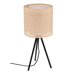 Bordlamper ^ Lindby bordlampe Soula, Ø 20 cm, beige, plast, E27