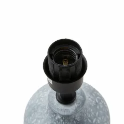 Lindby Bordlamper > bordlampe Thalassia, grå/sort, Ø 20cm, keramik