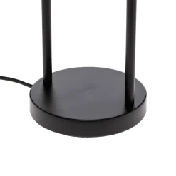 Lindby Bordlamper > bordlampe Yaelle, 50 cm høj, rattan, sort, E27