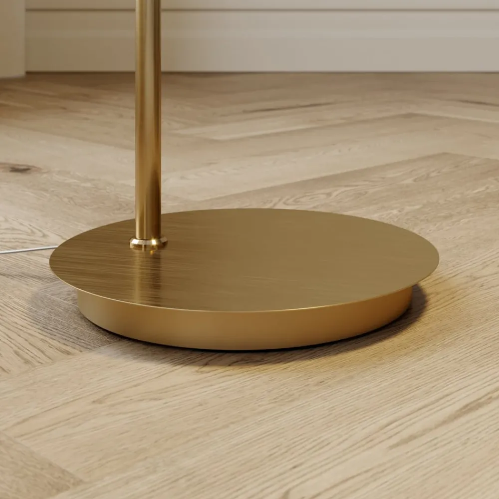 Lindby Gang|Pendellamper > buelampe Cynthia, messingfarvet, glas, 140 cm, E27