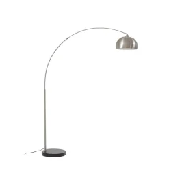 Lindby Pendellamper|Gulvlamper > buelampe Hernando, nikkel, stål, højde 188 cm