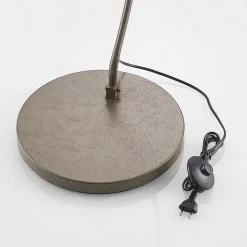 Lindby Gulvlamper|Gulvlamper > buelampe Jonera, grå, metal, E27, 185 cm høj
