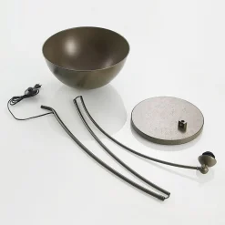 Lindby Gulvlamper|Gulvlamper > buelampe Jonera, grå, metal, E27, 185 cm høj