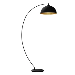 Lindby Pendellamper|Gulvlamper > buelampe Jonera, sort, metal, E27, højde 185 cm