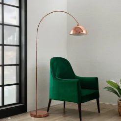 Lindby Pendellamper|Gulvlamper > buelampe Lennart, kobber, højdejusterbar, E27