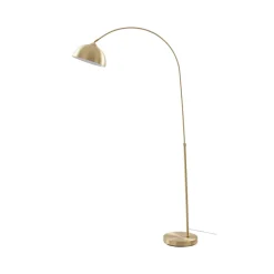 Pendellamper|Gulvlamper ^ Lindby buelampe Lennart, messing, højdejusterbar, E27