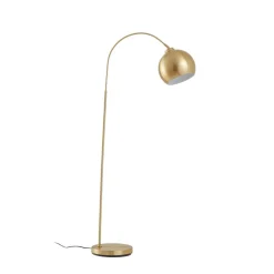 Lindby Pendellamper|Gulvlamper > buelampe Moisia, messingfarvet, metal, 148 cm