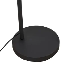 Gulvlamper|Gulvlamper ^ Lindby buelampe Solvian, sort/natur, bambus, metal