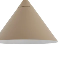 Lindby Gulvlamper|Gulvlamper > buelampe Triangolo, beige, højde 195 cm, metal, E27