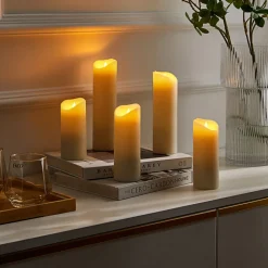 Lindby Dekorationsbelysning|Julepynt > Candora LED-kerte, 5 stk, fjernbetjening