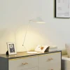 Lindby Arbejdsrum/Kontor|Bordlamper > Corali bordlampe, hvid, metal, højde 64 cm