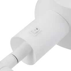 Lindby Arbejdsrum/Kontor|Bordlamper > Corali bordlampe, hvid, metal, højde 64 cm